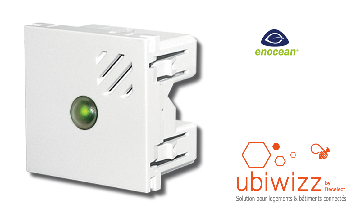 Capteur qualité dair Enocean Ubiwizz-avec nouvelle led